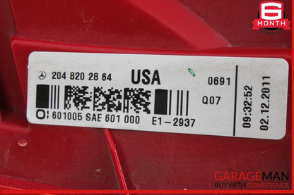 12-14 Mercedes W204 C250 C300 Rear Left Driver Side Tail Light Lamp LED OEM