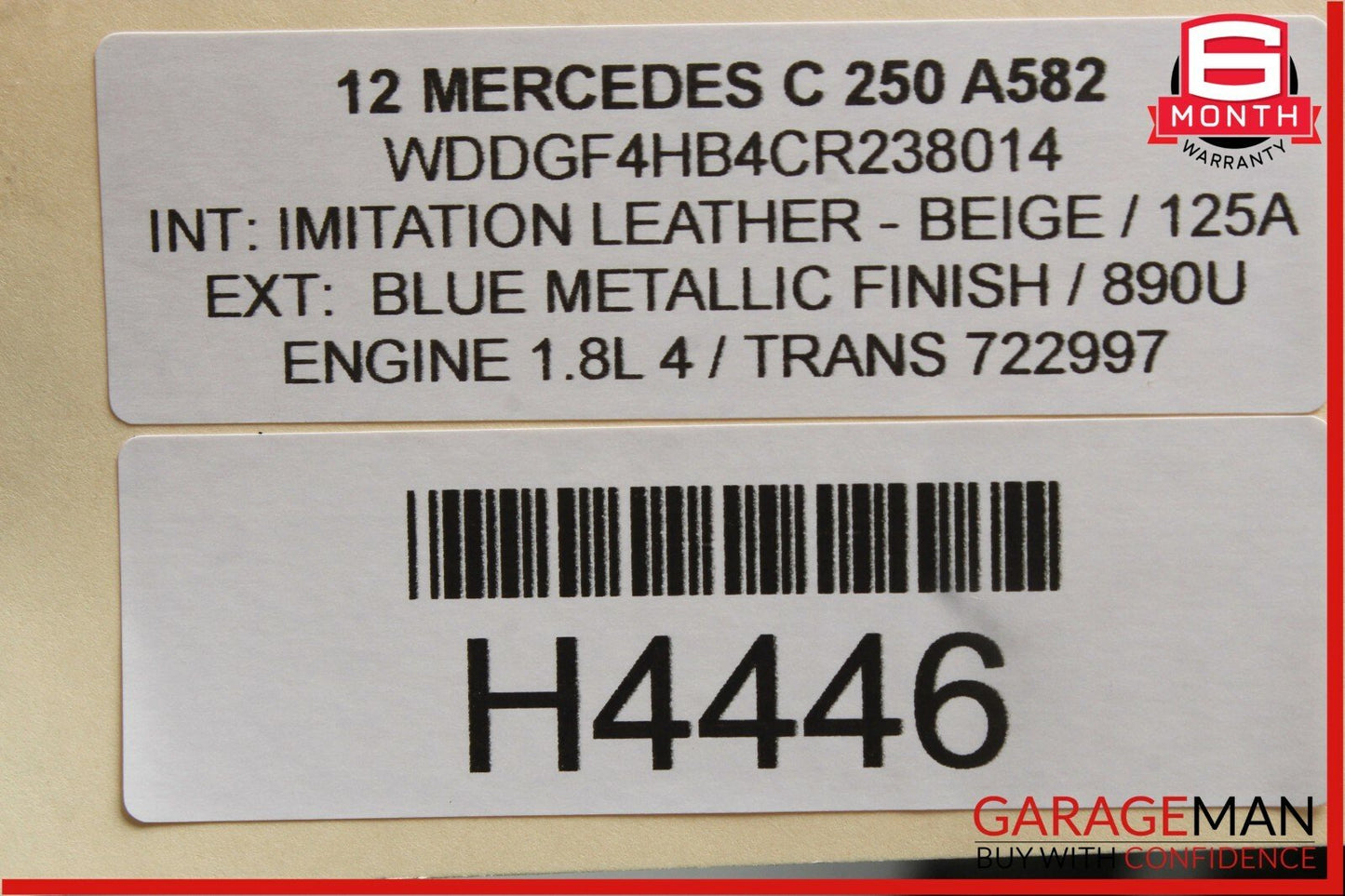 12-14 Mercedes W204 C250 AC A/C Heater Climate Temperature Control Switch Beige