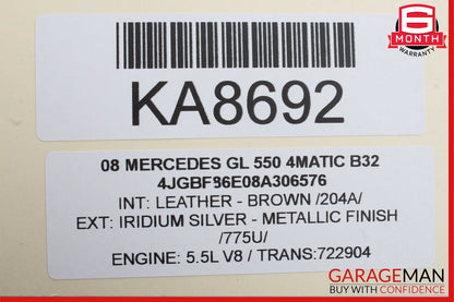 03-12 Mercedes X164 GL550 SLK350 Front Left Side Seat Control Module Unit OEM