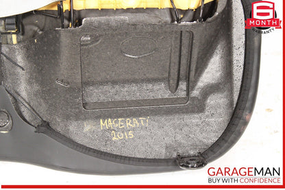 14-22 Maserati Ghibli M157 Rear Seat Cushion Lower Bottom Black OEM