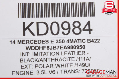 12-16 Mercedes W212 E350 Sedan Rear Right Side Door Lock Latch Actuator OEM