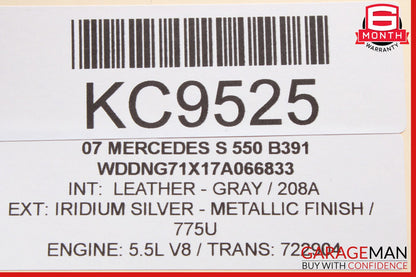 07-09 Mercedes W221 S550 S450 Head Unit Command CD Navigation 2218700187 OEM