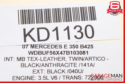 03-09 Mercedes W211 E320 E350 E500 E63 Rear Right Exterior Door Handle Black