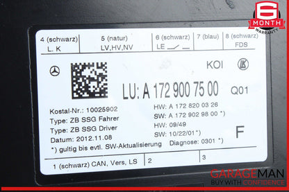 10-18 Mercedes W204 C250 CGI Front Left Side Seat Control Module 1729007500 OEM