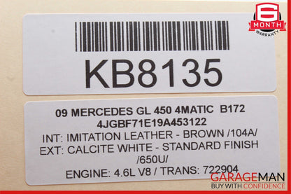 06-13 Mercedes GL450 SL500 E350 CL550 TPMS Tire Pressure Control Module Unit