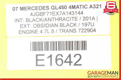 06-12 Mercedes X164 GL450 ML450 Hazard Light Switch Control Panel 1648709210 OEM
