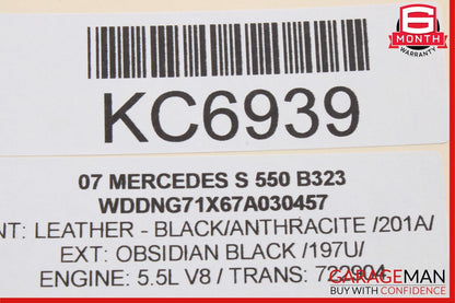 07-09 Mercedes W221 S550 Front Right Passenger Side Under Seat Controller Module