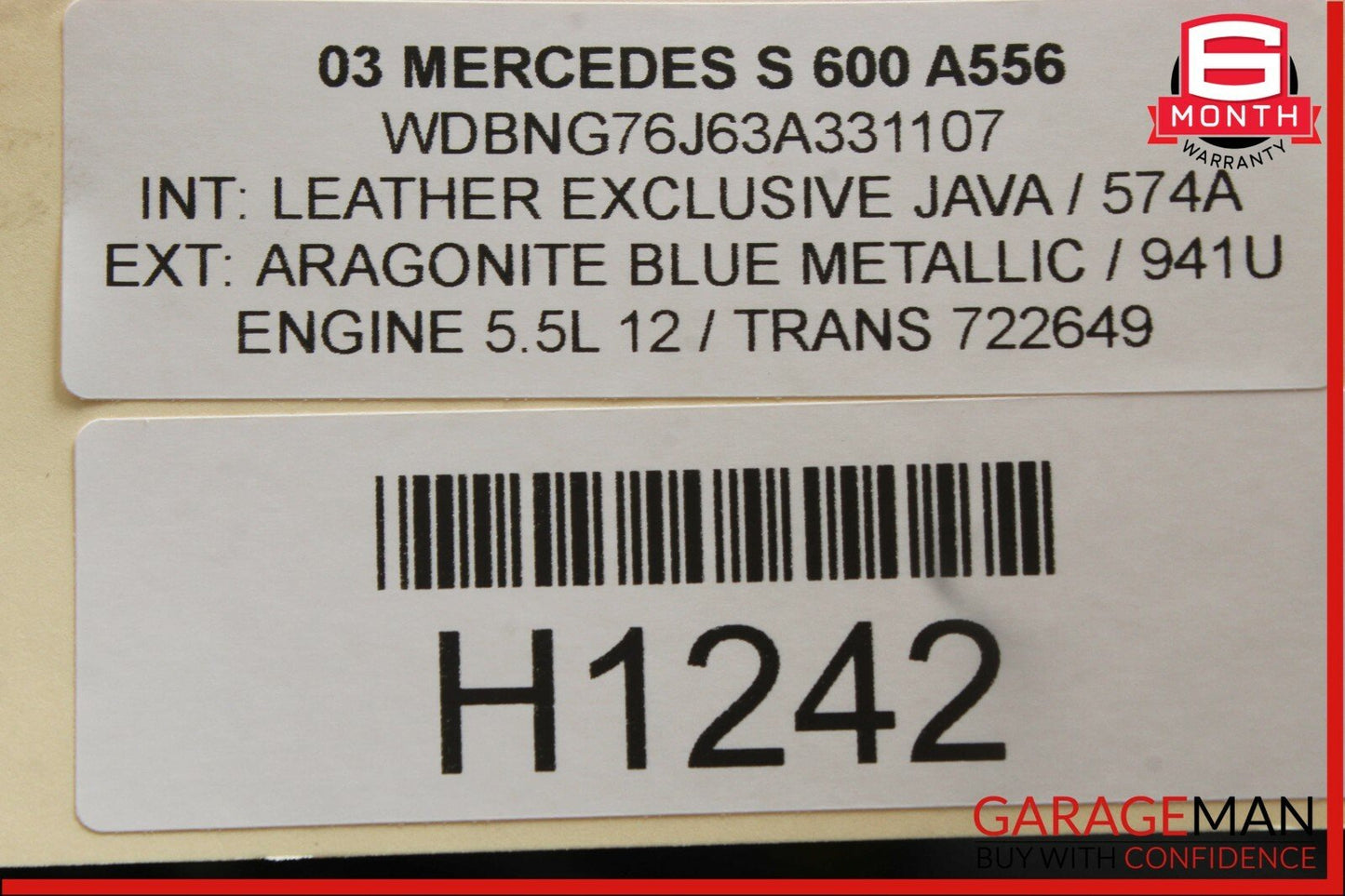 00-06 Mercedes W220 S600 S55 AMG Rear Parktronic Sensor Display Warning Buzzer
