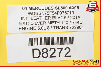 03-08 Mercedes R230 SL500 SL600 Front Right Passenger Seat Adjust Control Switch