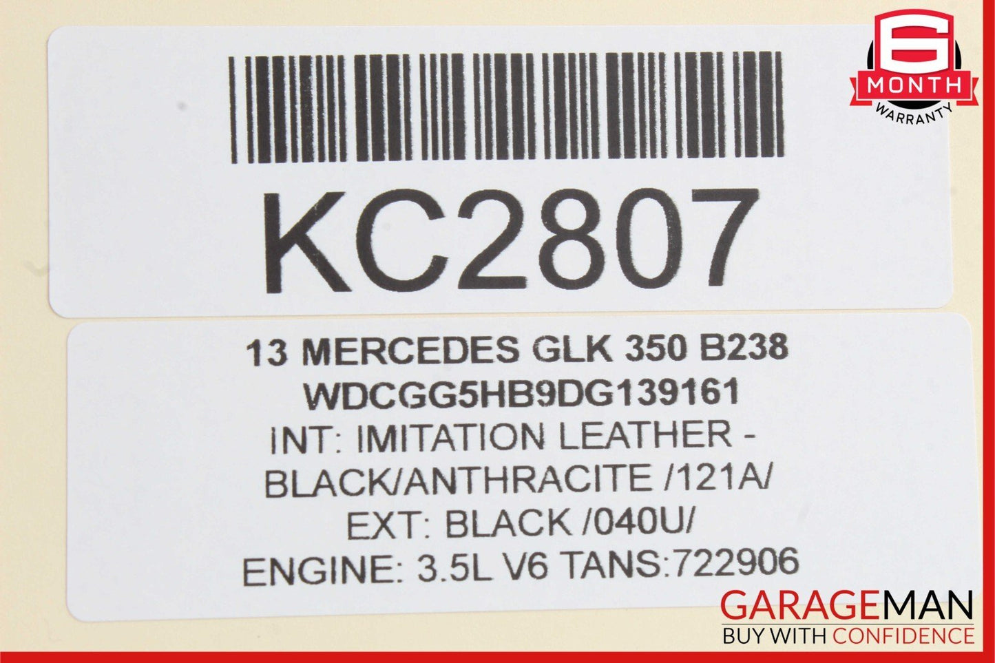10-15 Mercedes X204 GLK350 GLK300 Rear Right Side Door Lock Latch Actuator