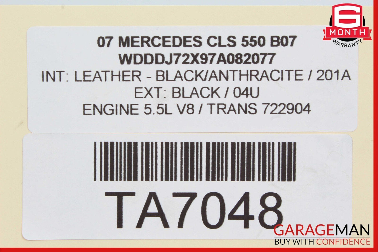 Mercedes W219 CLS550 E350 Right Power Steering Rack & Pinion Tie Rod Boot OEM