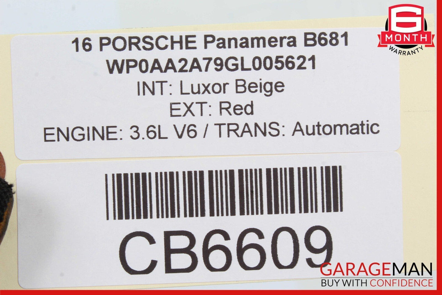 10-16 Porsche Panamera 970 Rear Right Door Window Regulator Motor OEM