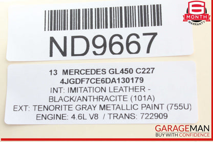 12-16 Mercedes X166 GL450 ML550 ML450 Ignition Switch Module w/ Key OEM