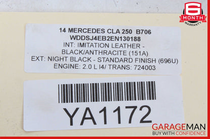 14-18 Mercedes W117 CLA45 Rear Left Spindle Knuckle Hub Bearing Rotor Disc Assy