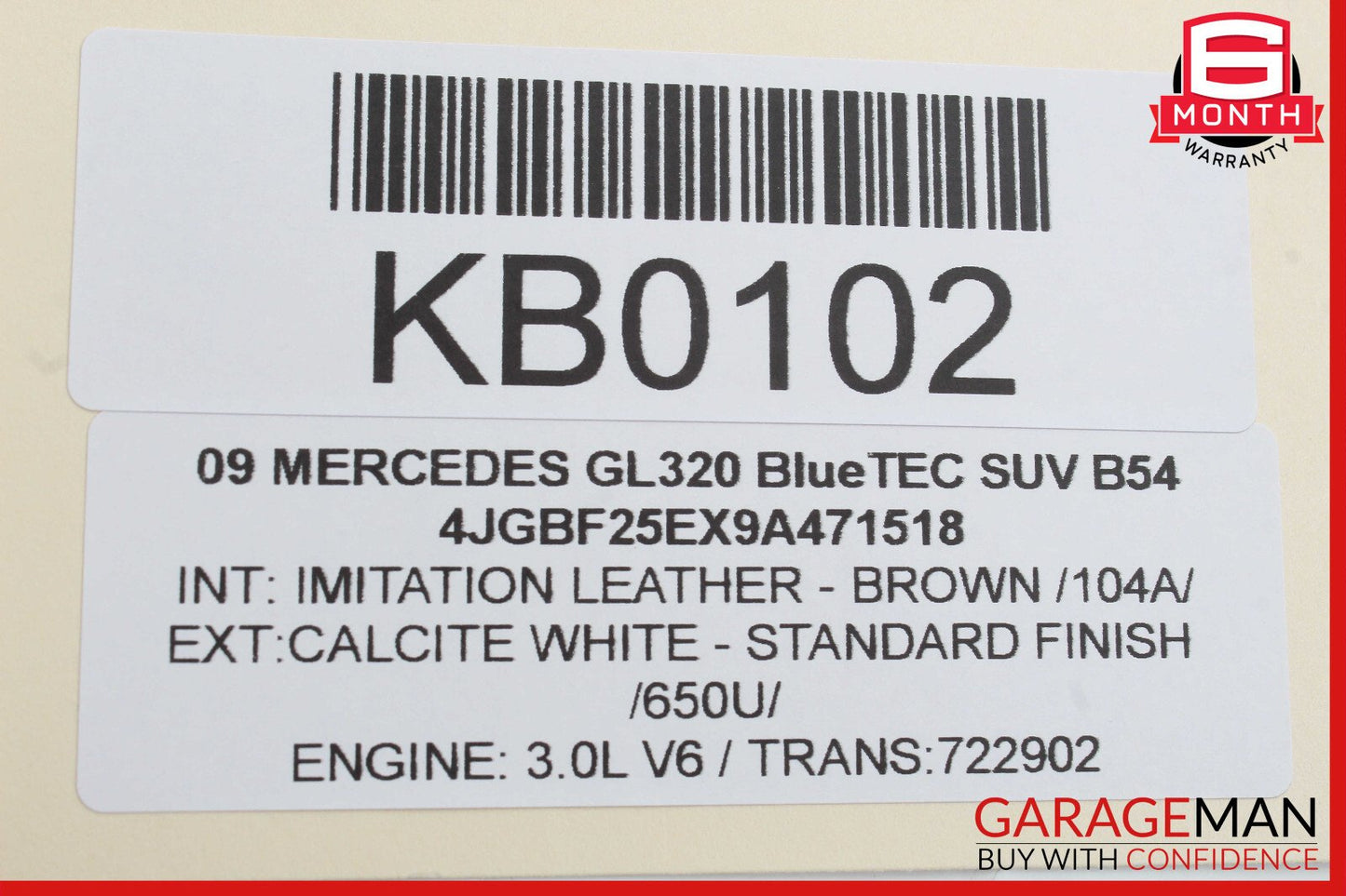 06-12 Mercedes X164 GL320 Fuse Junction Box Relay TPMS Tire Pressure Control OEM