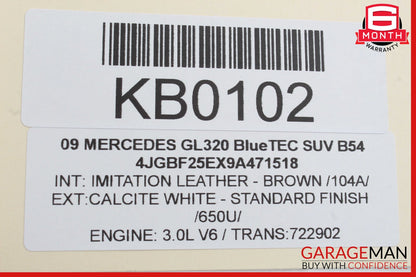 06-12 Mercedes X164 GL320 Fuse Junction Box Relay TPMS Tire Pressure Control OEM