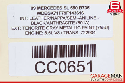 07-12 Mercedes R230 SL550 SL600 Sachs Rear Right ABC Hydraulic Shock Absorber