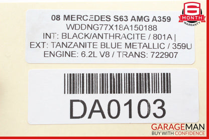 07-13 Mercedes W221 S63 Rear Left Side Keyless Go Door Lock Latch Actuator OEM