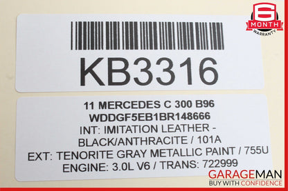 08-14 Mercedes W204 C300 C250 Rear Left Driver Side Exterior Door Handle OEM