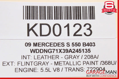 07-13 Mercedes W221 S550 S63 AMG Rear Right Side Window Regulator Motor OEM