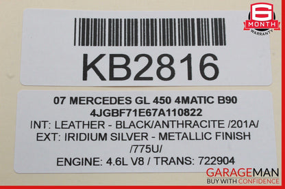 06-12 Mercedes X164 GL450 4MATIC Front Right Door Audio Tweeter Speaker Cover
