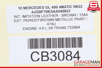 06-12 Mercedes X164 GL450 ML500 Center Console Control Trim Bezel Cover Wood