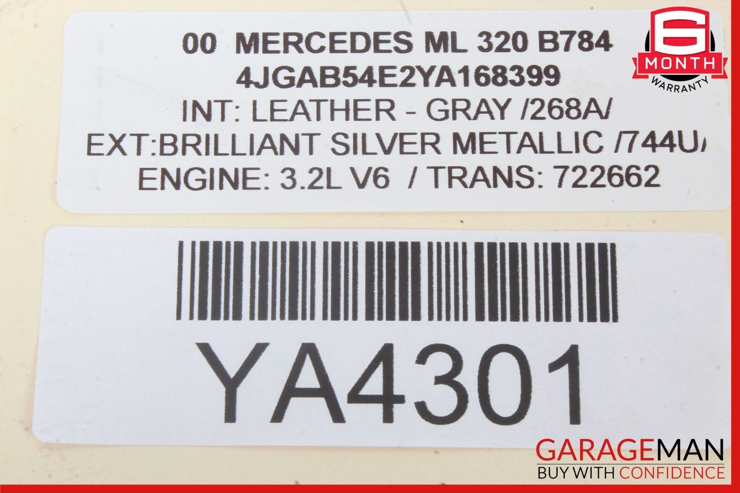 98-05 Mercedes W163 ML320 ML430 Audio Sound System Subwoofer Box Assembly OEM