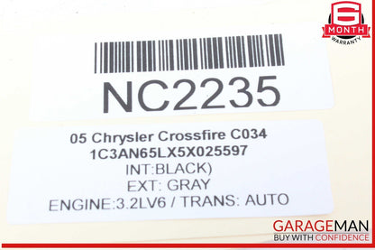 05-08 Chrysler Crossfire Convertible Storage Cover Lock Latch Cylinder