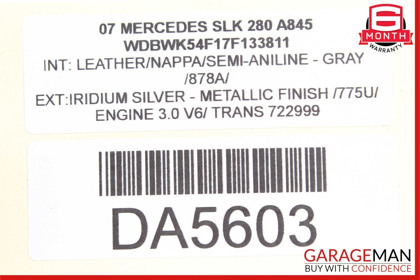 05-11 Mercedes R171 SLK280 C350 AC A/C Cooling Radiator Condenser Assembly OEM