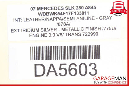 05-11 Mercedes R171 SLK280 C350 AC A/C Cooling Radiator Condenser Assembly OEM
