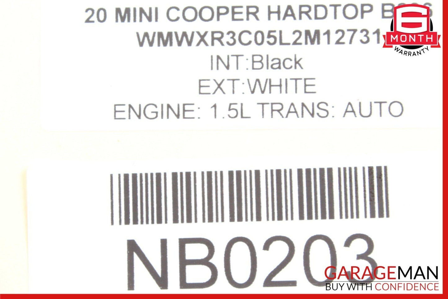 20-23 Mini Cooper F55 F56 F60 1.5 Petrol Turbocharger Turbo 9452135
