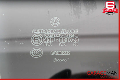 03-12 Mercedes R230 SL550 SL500 Front Right Passenger Side Door Window Glass OEM