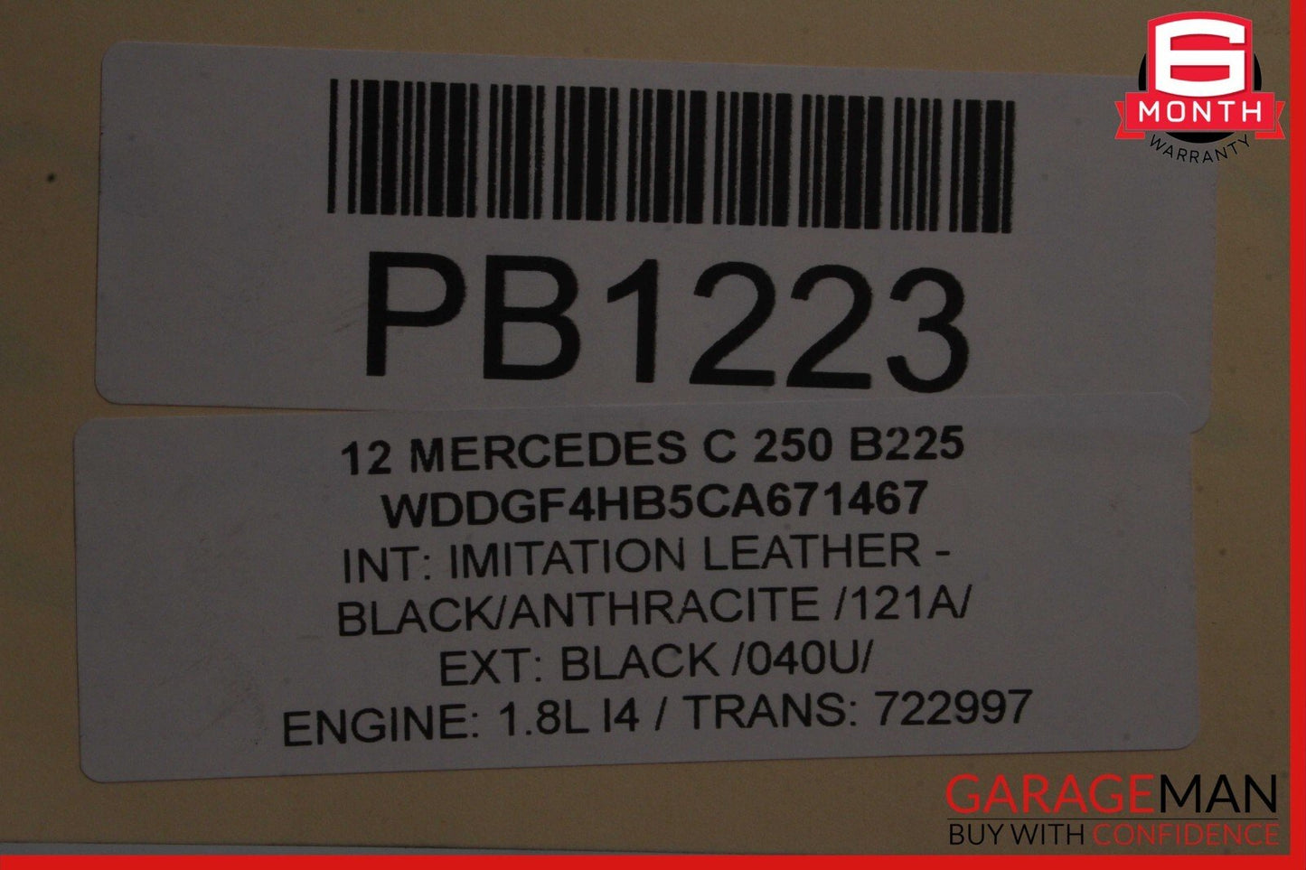 12-15 Mercedes C250 SLK250 7G Automatic Transmission Assembly 722.997 82k