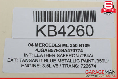 02-05 Mercedes W163 ML350 ML500 Rear AC Heater Climate Control 1638200426 OEM