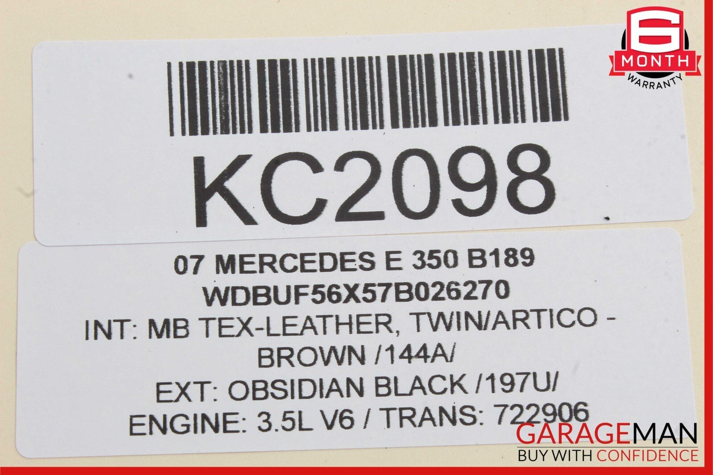 05-12 Mercedes C300 CLS550 CLK350 E350 Lower Engine Oil Pan OEM