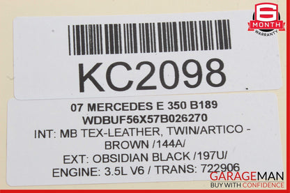 05-12 Mercedes C300 CLS550 CLK350 E350 Lower Engine Oil Pan OEM
