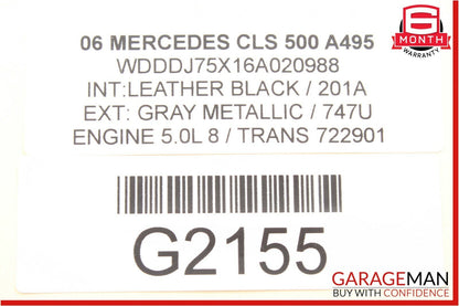 06-11 Mercedes W219 CLS55 AMG CLS500 Keyless Go Rear Door Control Module Unit