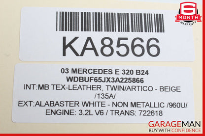 03-06 Mercedes W211 E350 E500 Door Control Module Front Right Passenger Side OEM