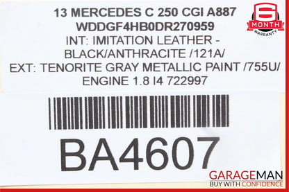 08-14 Mercedes W204 C250 C350 Front Right Side Door Control Module 2129004214