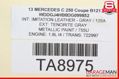 08-15 Mercedes W207 C250 E350 Power Brake Booster Master Cylinder Reservoir OEM