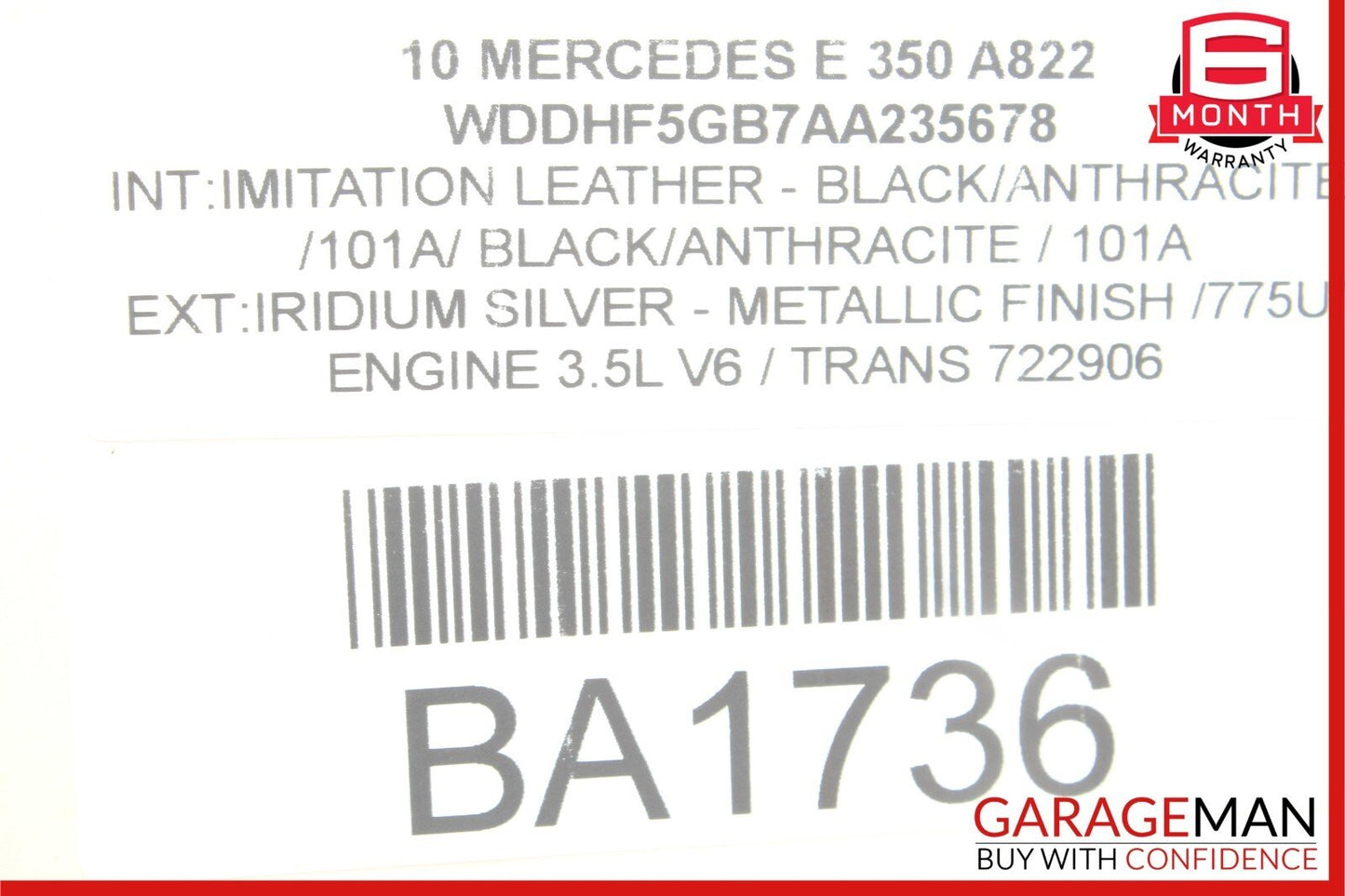 08-14 Mercedes W212 E350 C350 Rear Right Side Door Control Module OEM