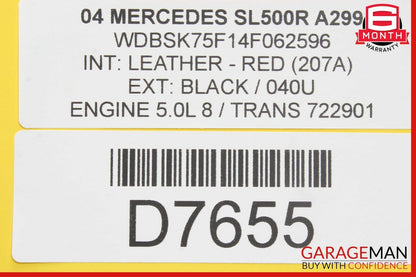 03-06 Mercedes R230 SL500 Seat Vacuum Pump Reservoir Tank OEM