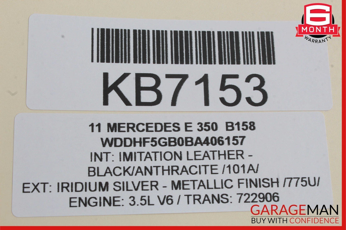 08-16 Mercedes W212 E350 C250 GLK350 Rear Right Door Window Regulator Motor Unit