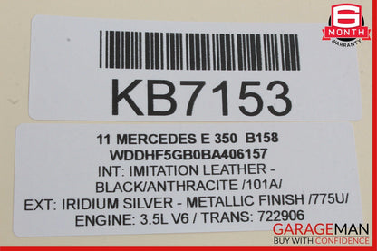 08-16 Mercedes W212 E350 C250 GLK350 Rear Right Door Window Regulator Motor Unit