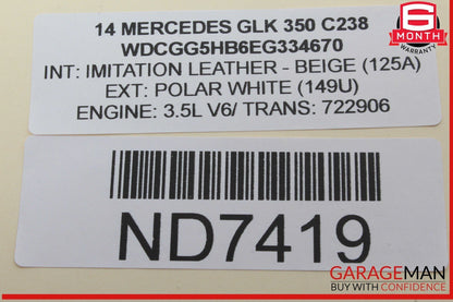 08-15 Mercedes X204 GLK350 Panoramic Sunroof Sun Roof Motor Unit 2049005310 OEM