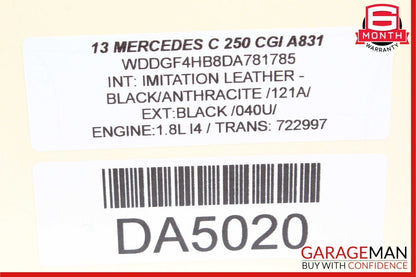 08-15 Mercedes W204 C250 C63 AMG Front Right Side Seatbelt Seat Belt Retractor