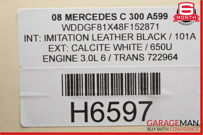 08-14 Mercedes W204 C250 C300 Front Left Side Door Control Module OEM