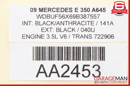 03-11 Mercedes E350 E550 CLS63 AMG Front Right Passenger Side Lower Control Arm