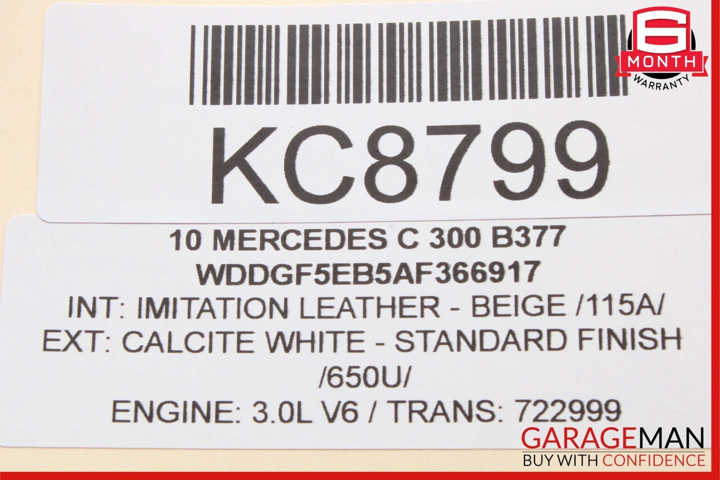 08-16 Mercedes W204 C300 GLK350 Rear Right Door Window Regulator Motor Unit OEM