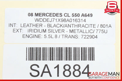 07-13 Mercedes W216 CL550 Front Left Door Lock Actuator w/ Door Handle Keyless